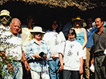 Ruth Baker Walton on Safari in Kenya with Simon Combes and Jonathan Scott in 1999